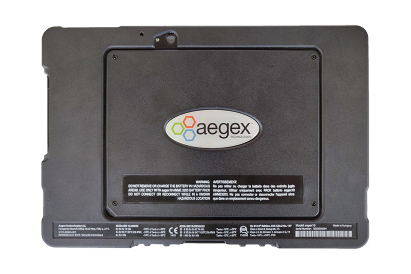 Tablet industrial ATEX ZONA 1 - Posterior